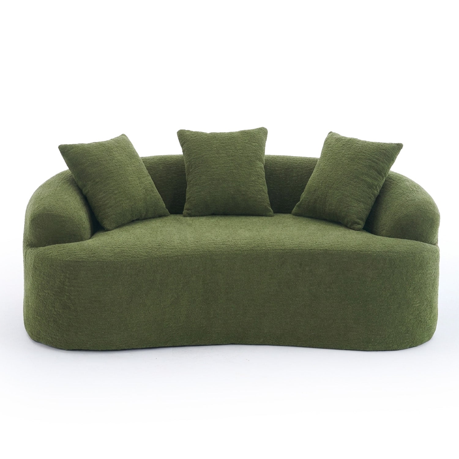 Curved Compressed Loveseat Sofa MS1-M