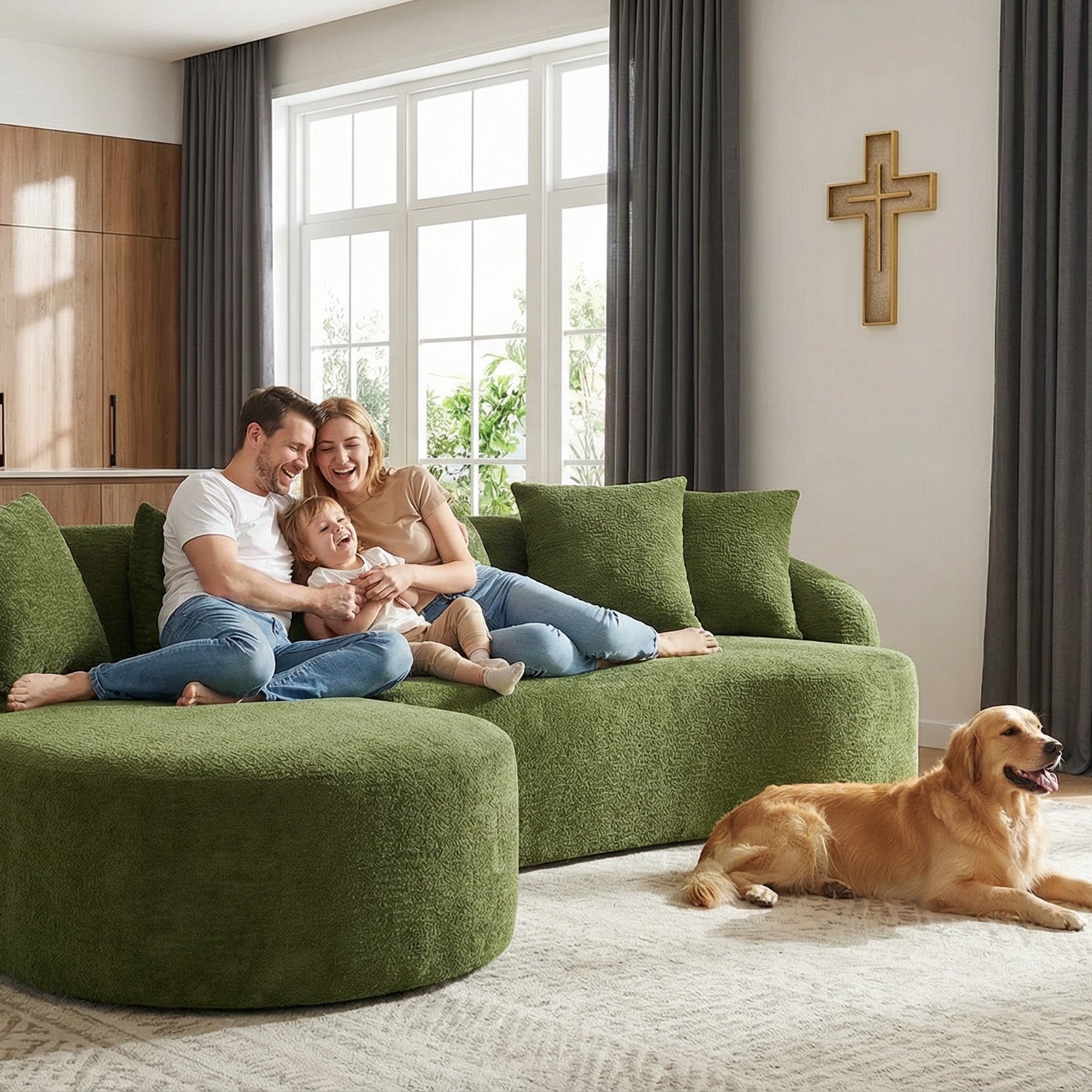 L-Shape Modular Sectional Sofa MS1-L-T