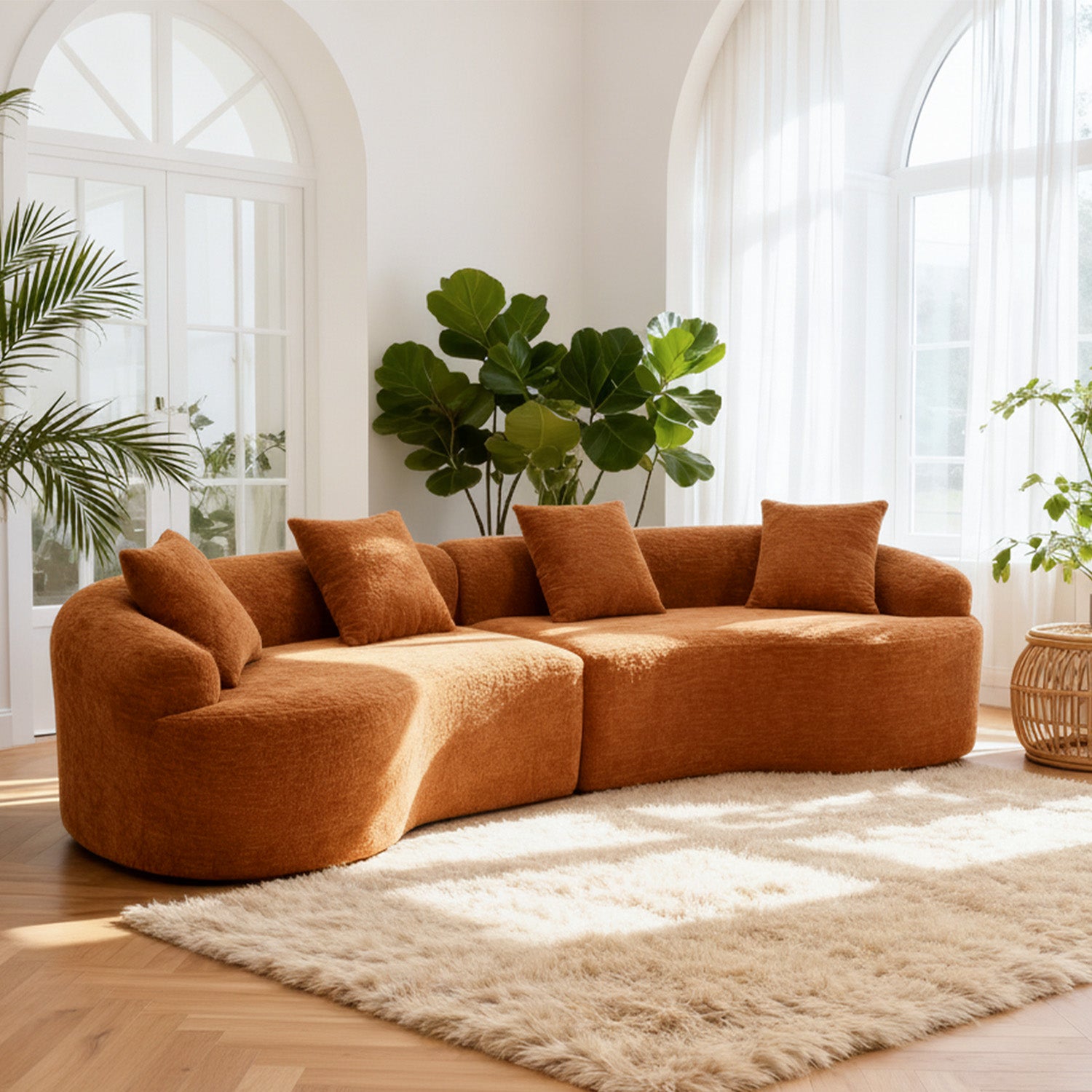 Curved Modular Sectional Sofa MS1-L
