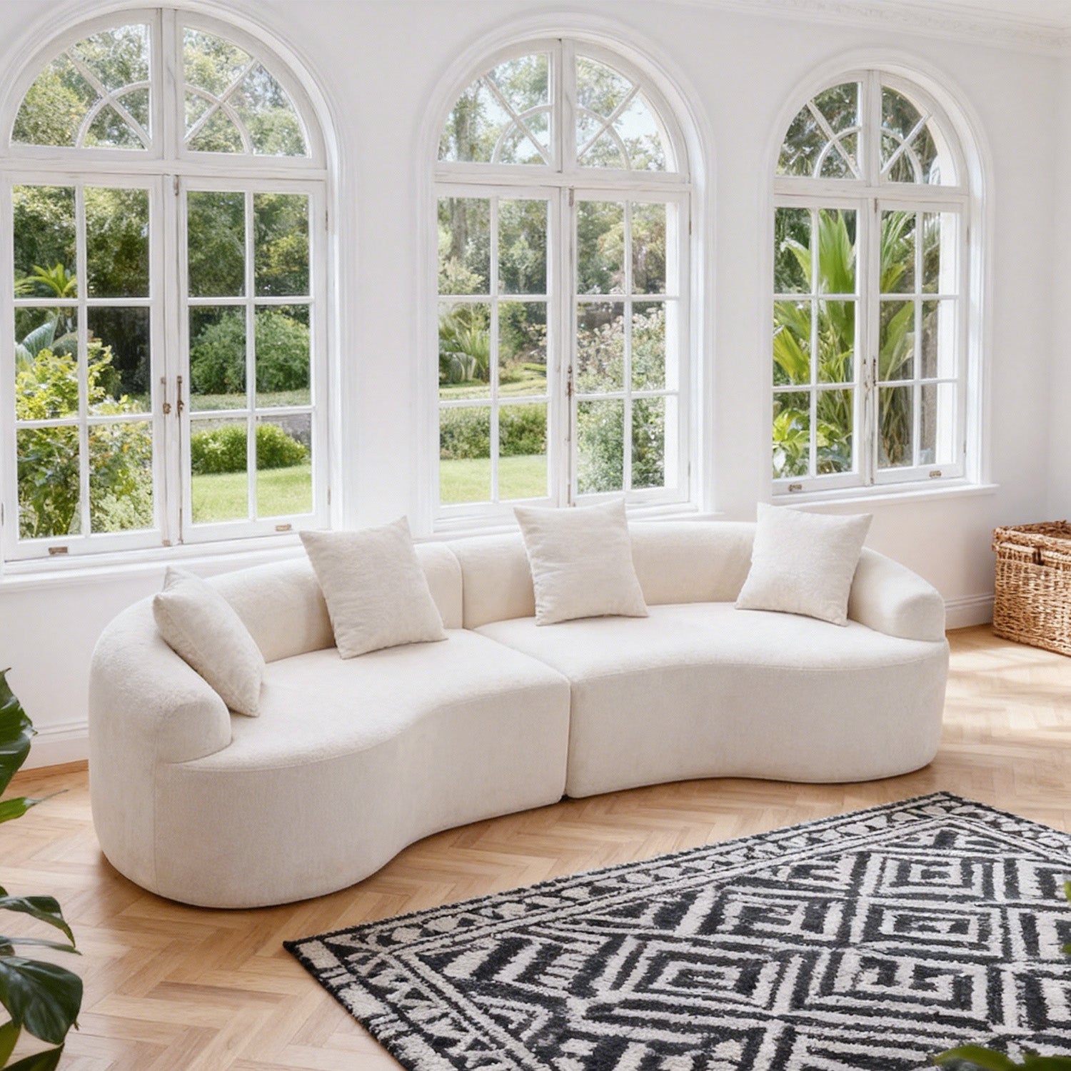 Curved Modular Sectional Sofa MS1-L