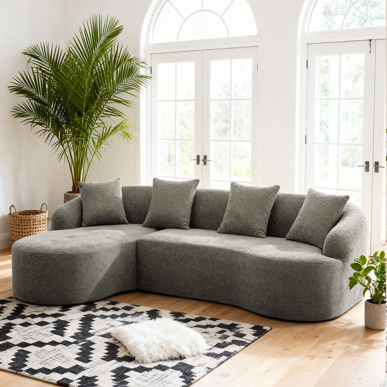 L-Shape Modular Sectional Sofa MS1-L-T