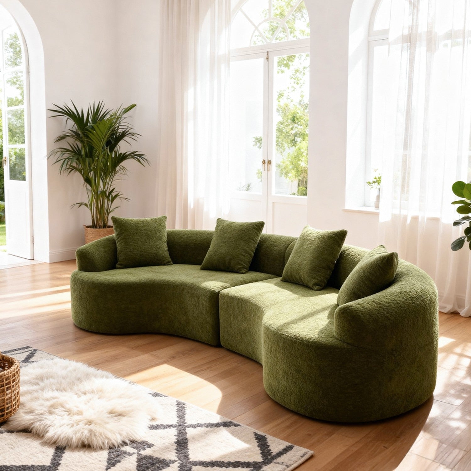 Curved Modular Sectional Sofa MS1-L