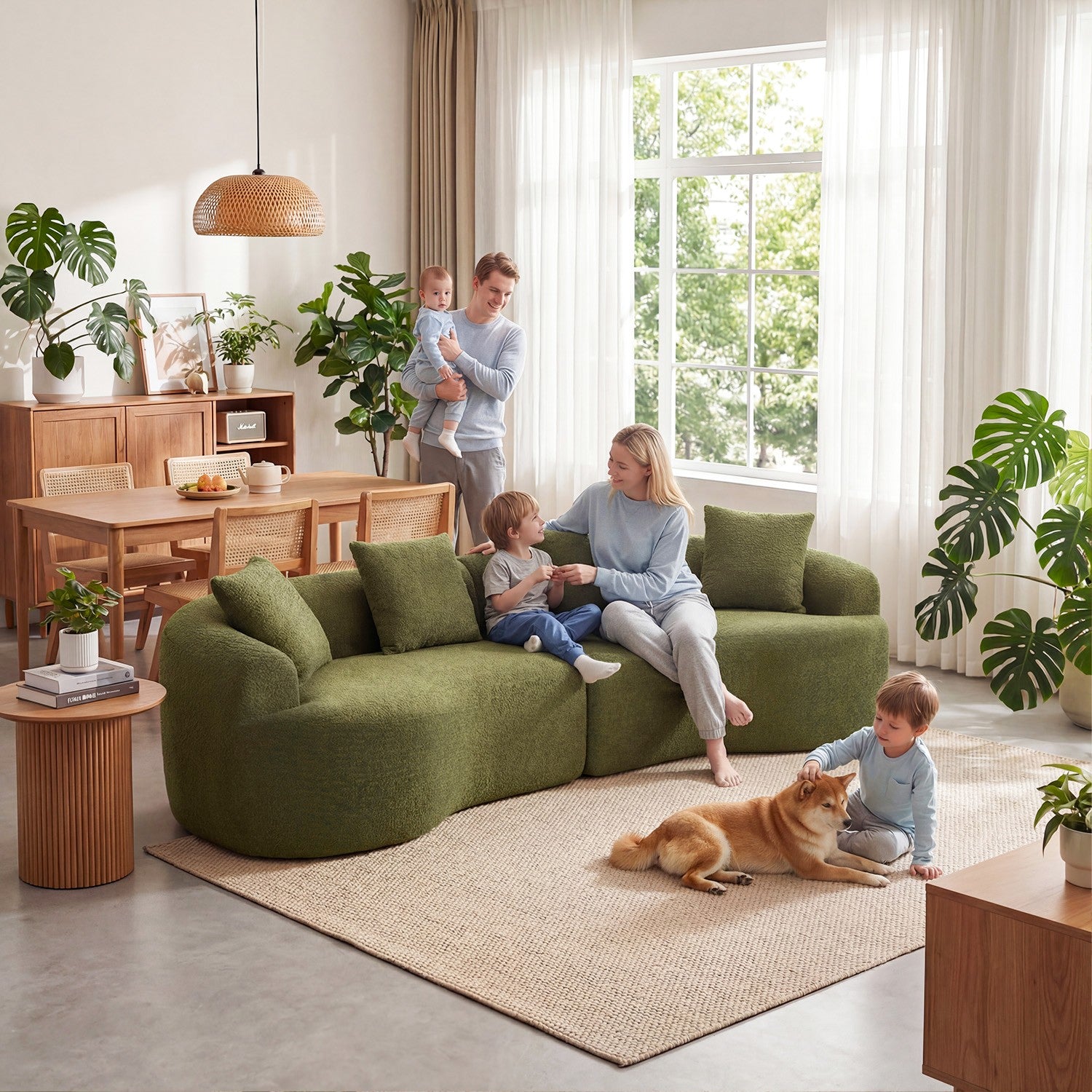 Curved Modular Sectional Sofa MS1-L