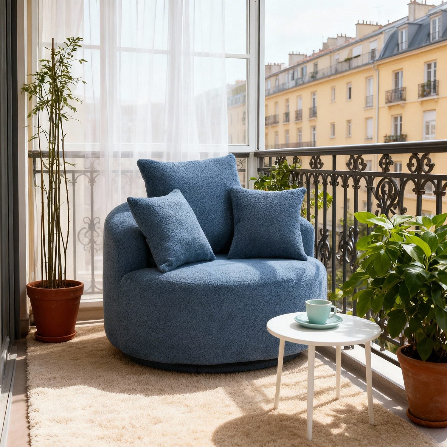 360° Swivel Accent Barrel Chair MS2