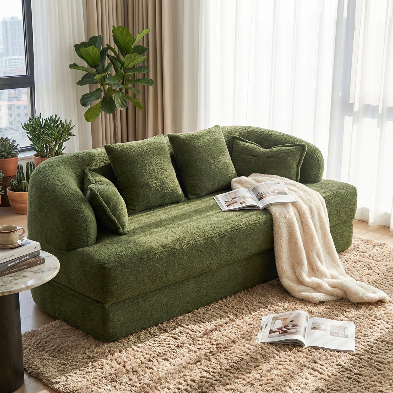 2-in-1 Foldable Sofa Bed MS4