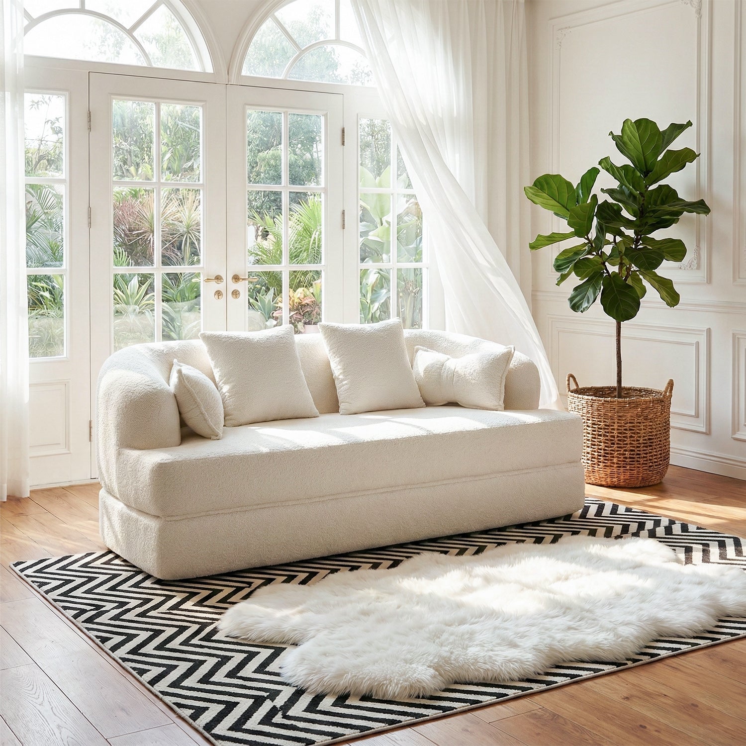 2-in-1 Foldable Sofa Bed MS4