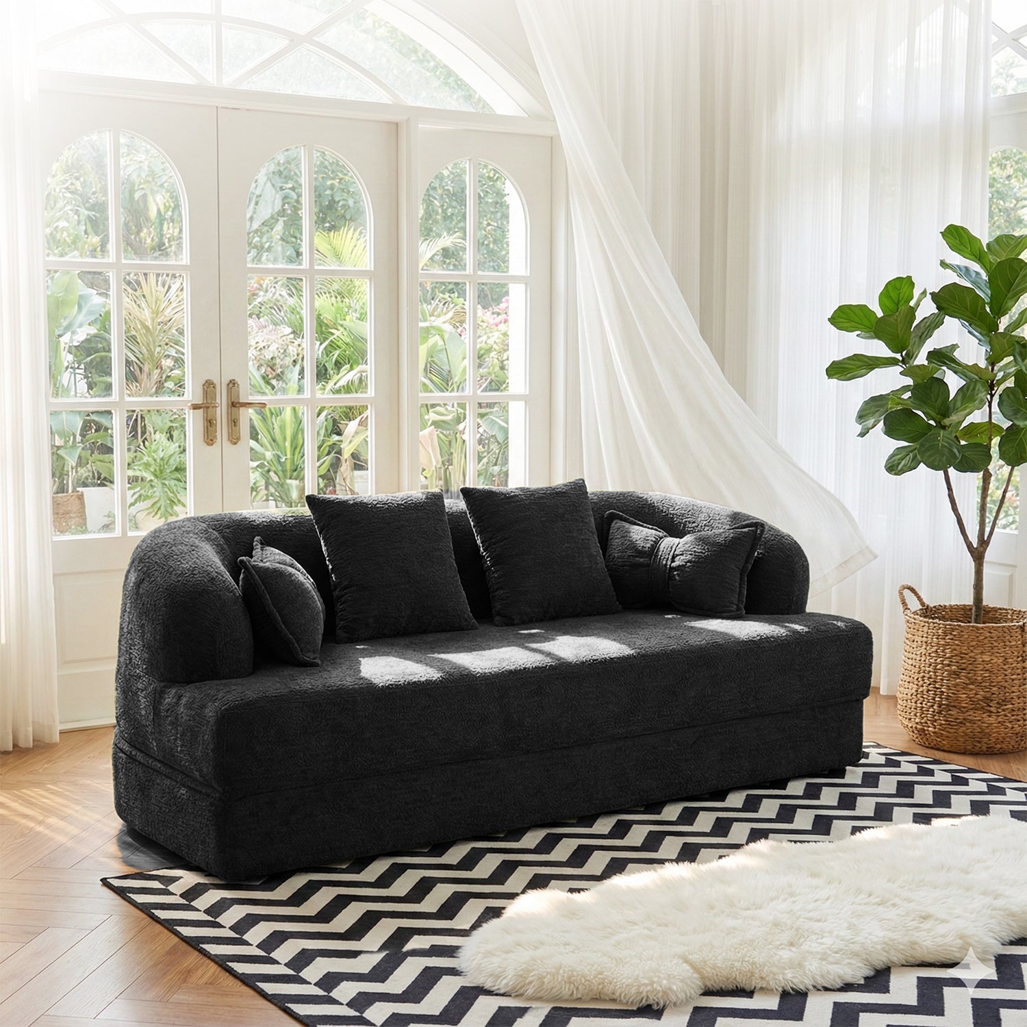 2-in-1 Foldable Sofa Bed MS4