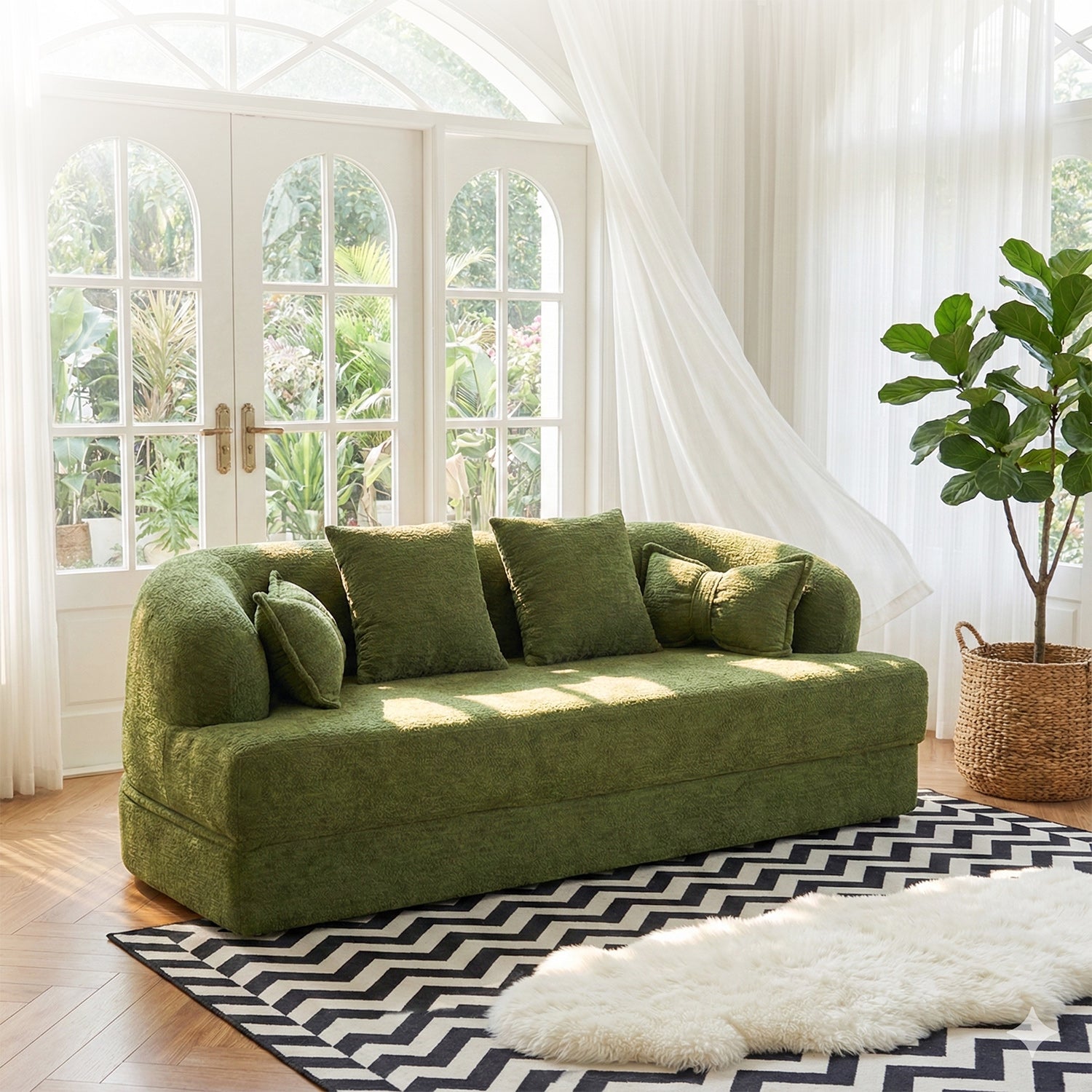 2-in-1 Foldable Sofa Bed MS4