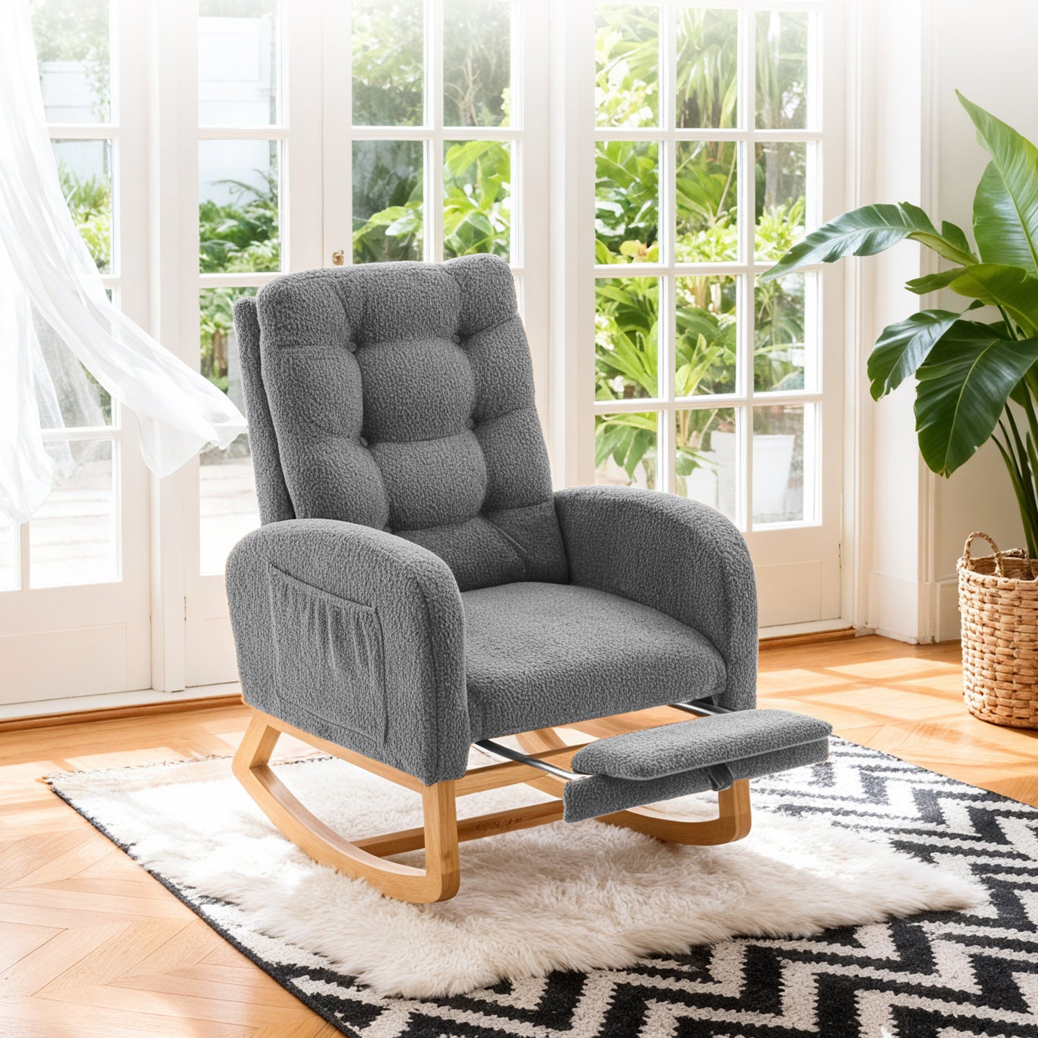 Accent Rocking Chair with Footrest RC1