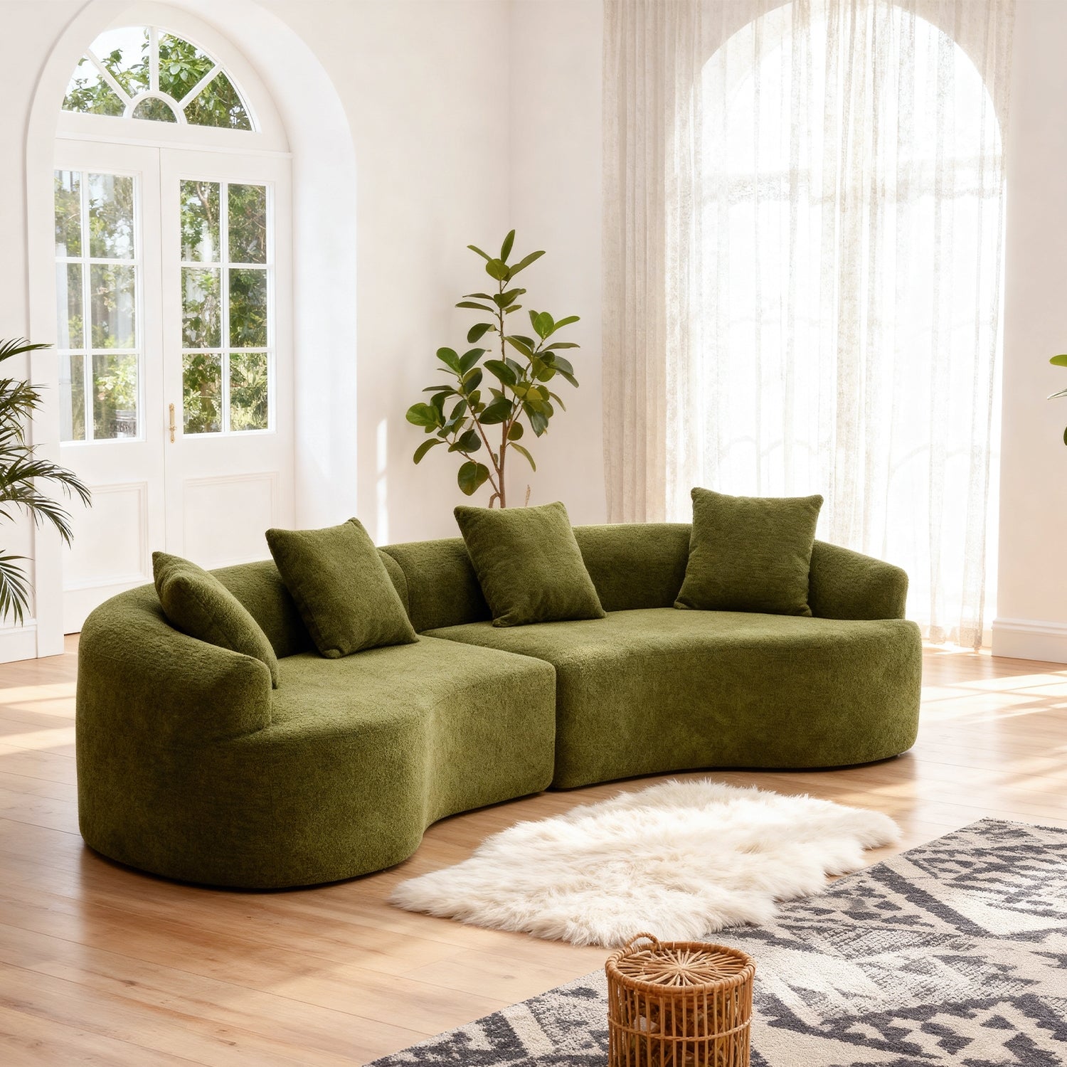 Curved Modular Sectional Sofa MS1-L
